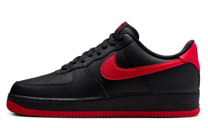 Nike Air Force 1 '07 'Black/Red'