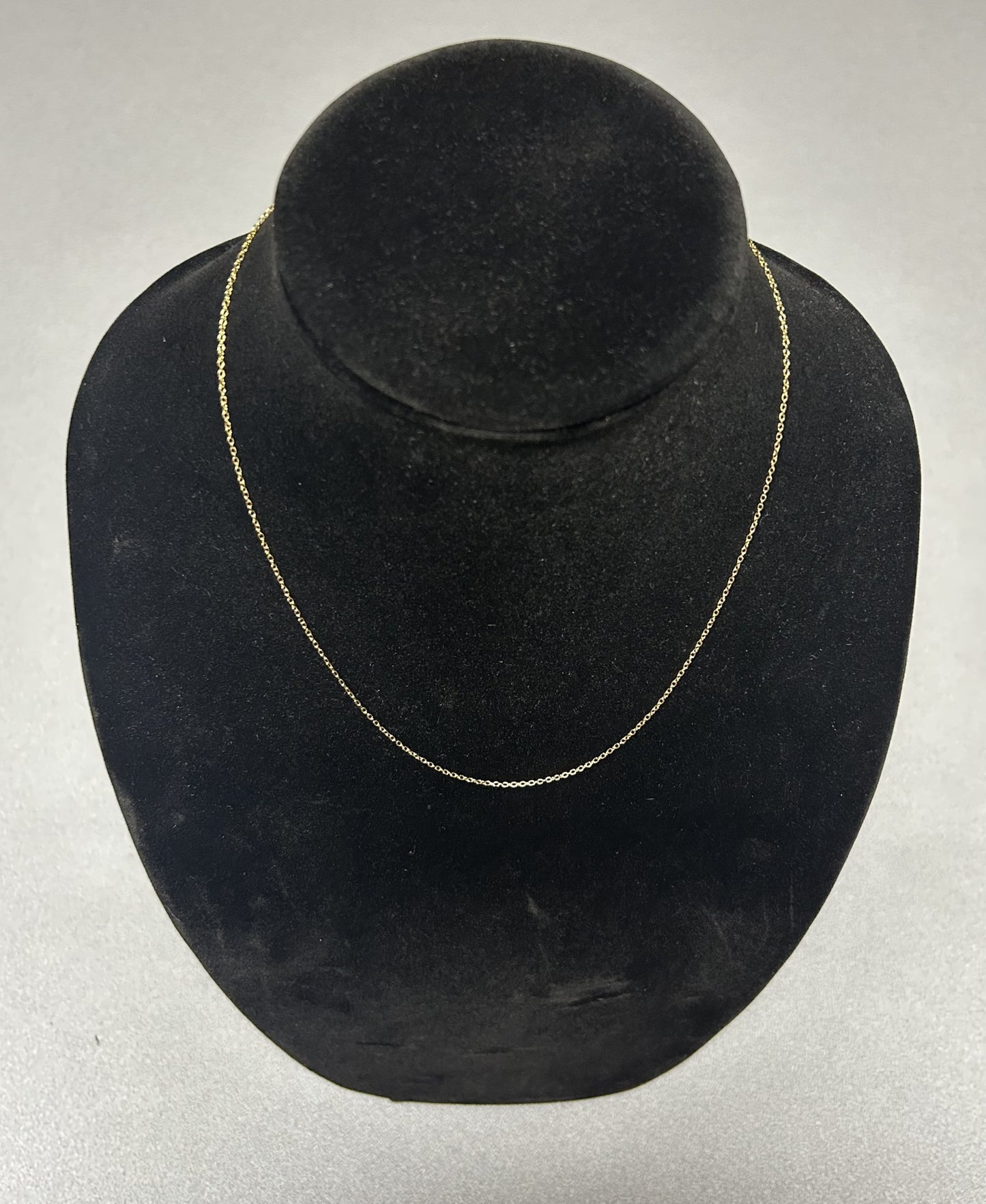 14K Yellow Gold over Silver necklace 18"