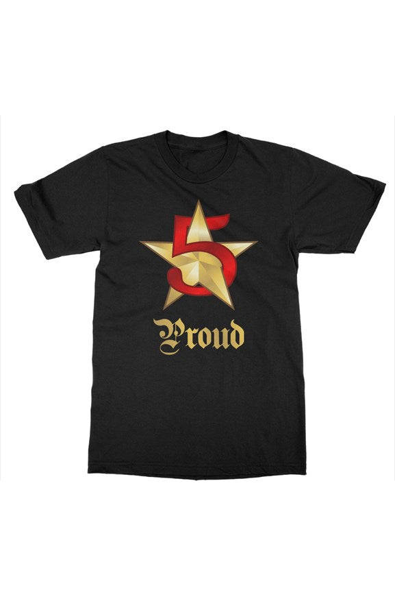 5 Star Essential Tee - Black