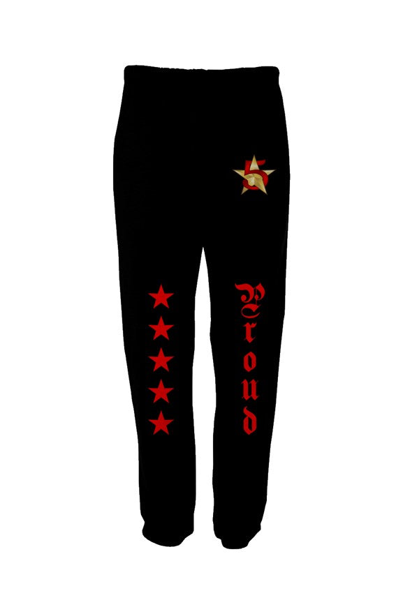 5 Star Red Sweat Pant