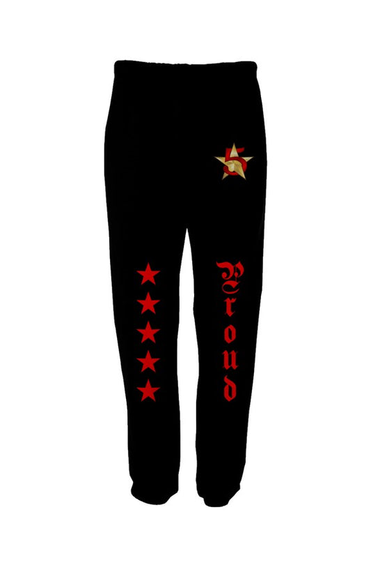5 Star Red Sweat Pant