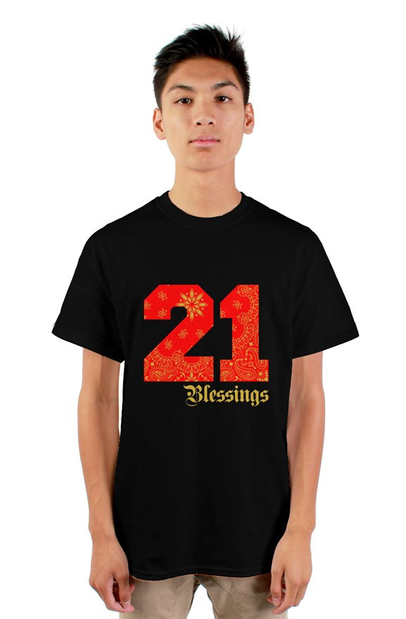 21 Blessings T - Black