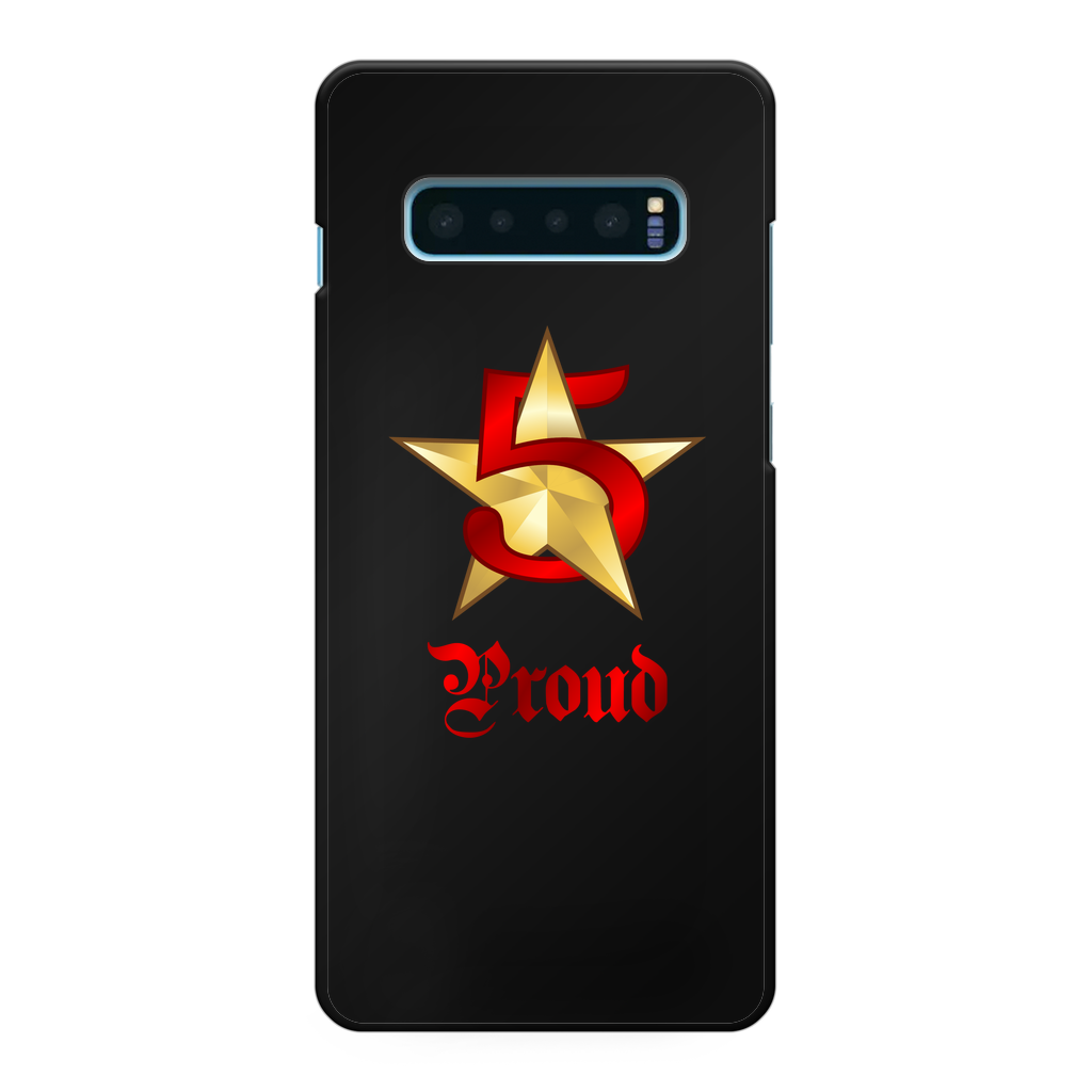 5 Star Proud Logo Black Hard Phone Case